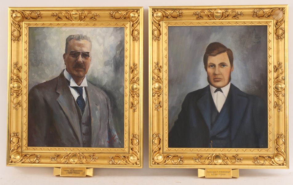 Porträtt av fabrikörer på Westerstrand 2st