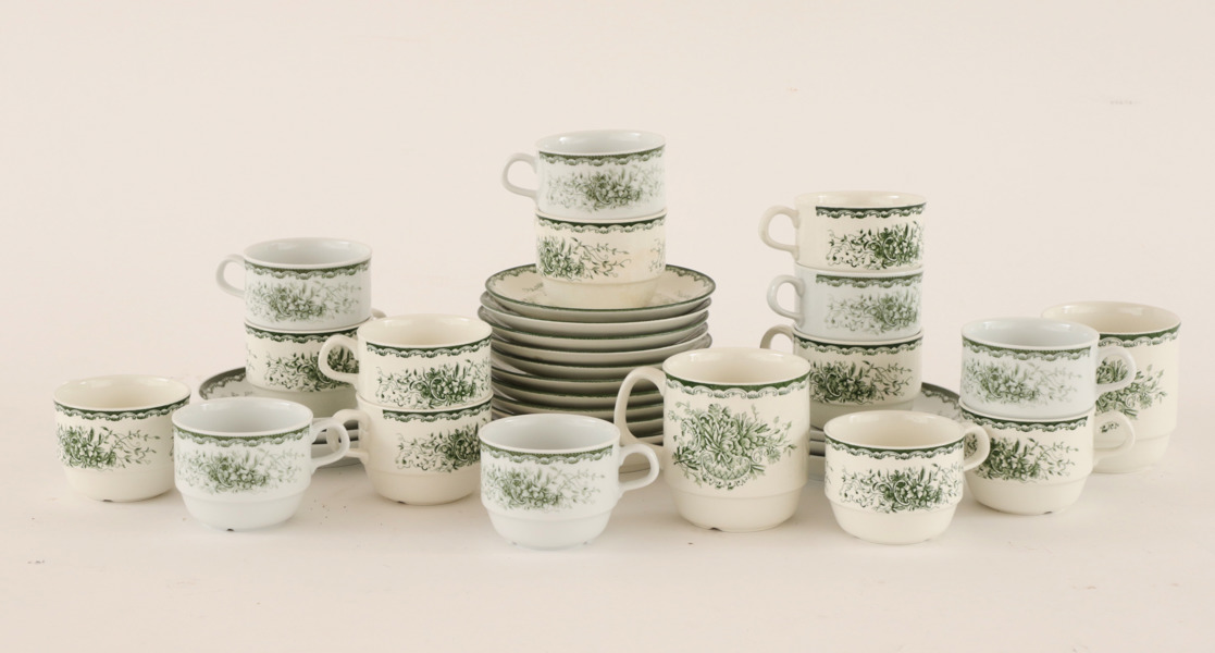 Kaffeservisdelar, "Grön Anna", Rörstrand