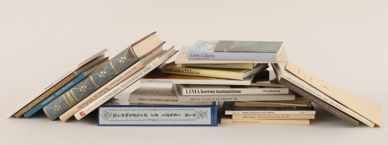Parti böcker, mestadels rörande Dalarna