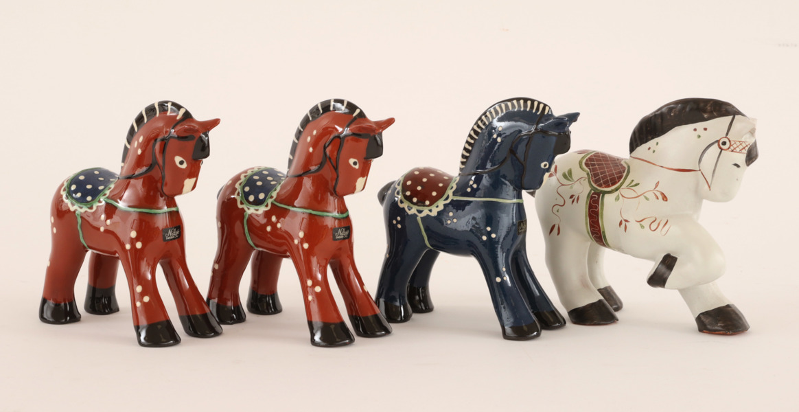 Figuriner 4st, Nittsjö, bl.a. Erik Mornils