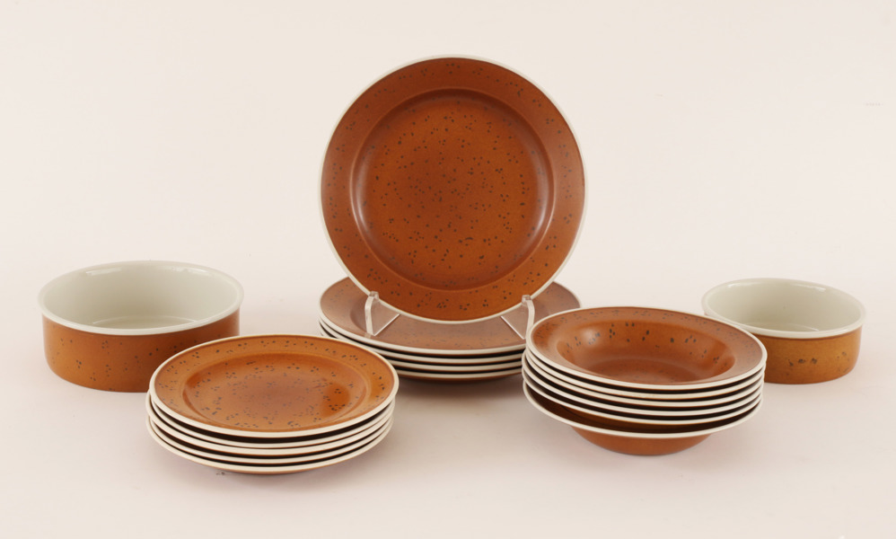 Matservisdelar, "Coq", Stig Lindberg för Gustavsberg