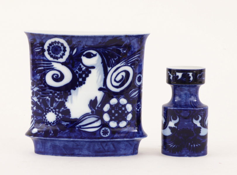 Porslin 2 delar, Björn Wiinblad för Rosenthal