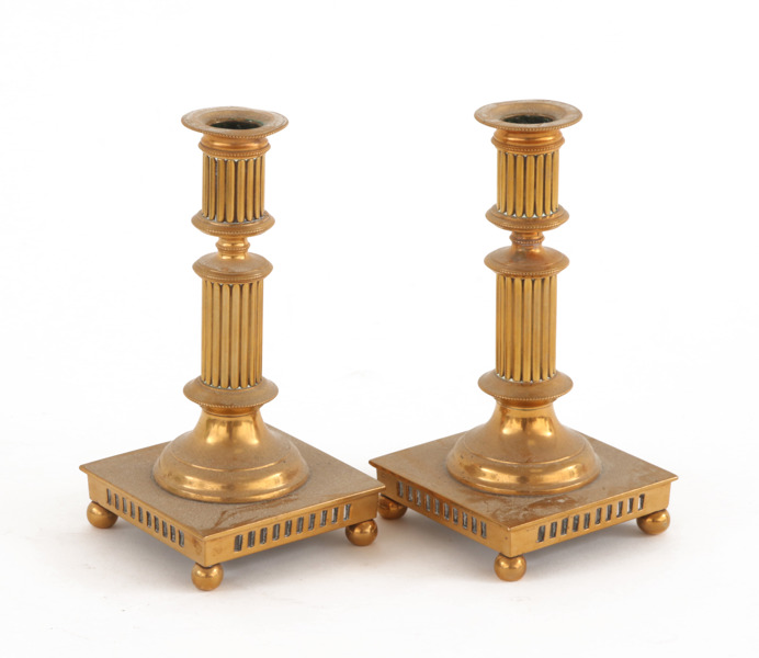 Ljusstakar ett par, Carl Kaiser, Västerås, tidigt 1900-tal