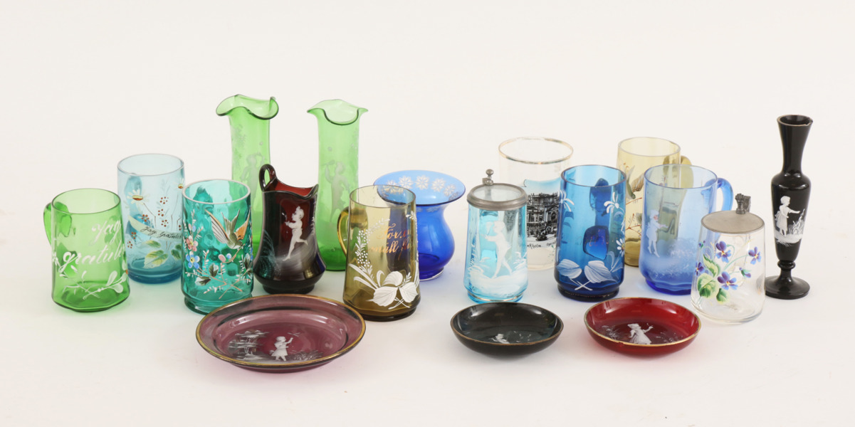 Glas 18 delar, omkring år 1900