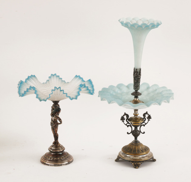 Uppsatsskålar 2st, omkring år 1900