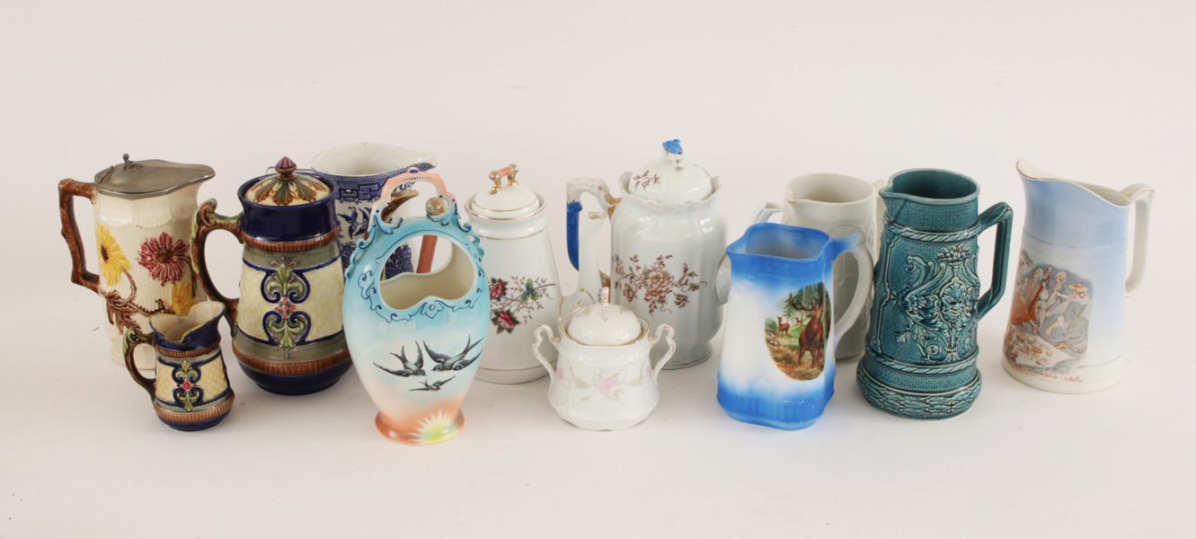 Keramik 12 delar, 18/1900-tal