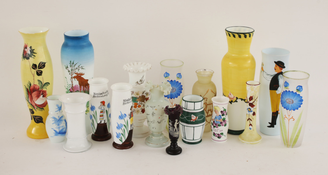 Vaser 17 delar, tidigt 1900-tal