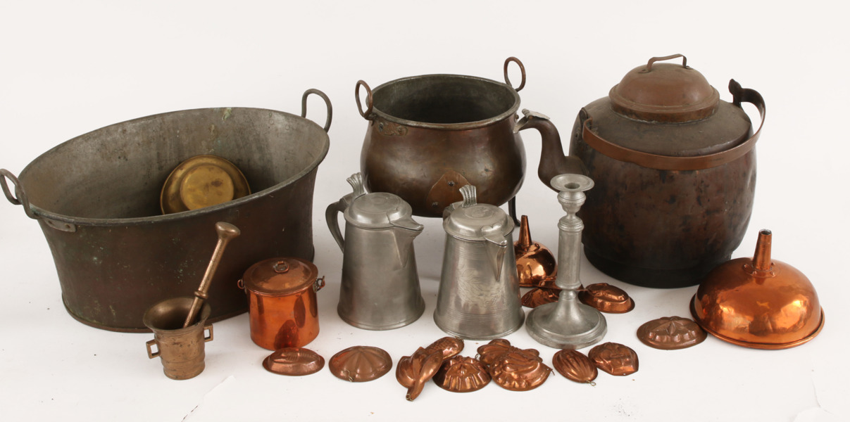 Parti metaller, mestadels 1800-tal