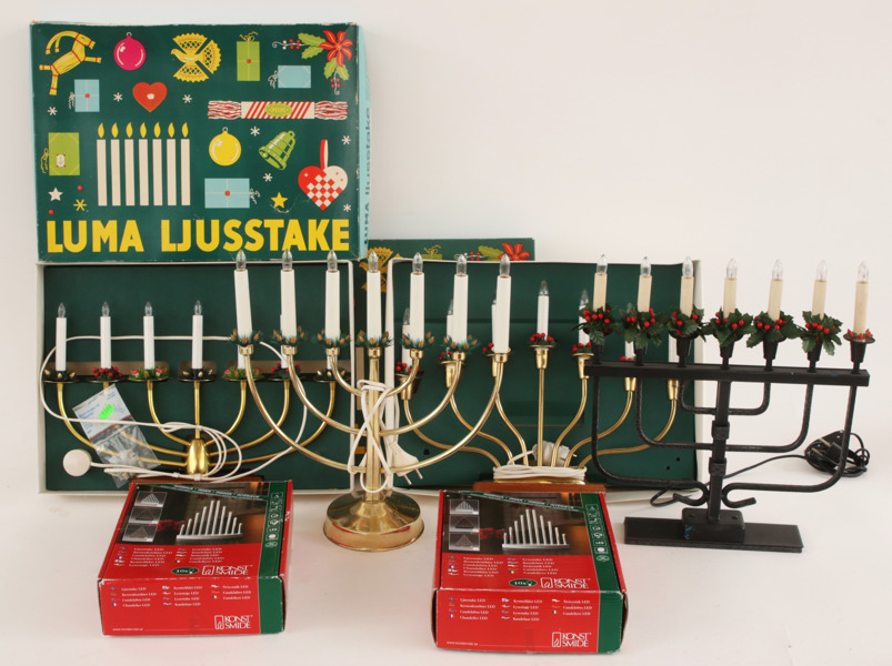 Elljusstakar 6 delar