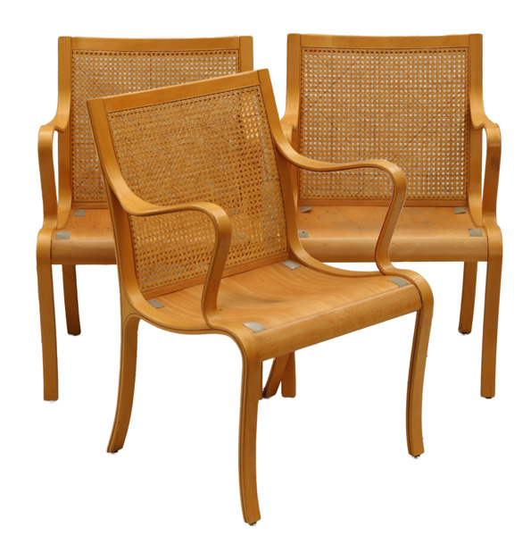 Karmstolar 3st, "Wienna", Nils Rooth för Swedese