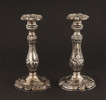 Ljusstakar ett par, silver, nyrokoko, 1846