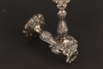 Ljusstakar ett par, silver, nyrokoko, 1846