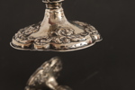 Ljusstakar ett par, silver, nyrokoko, 1846