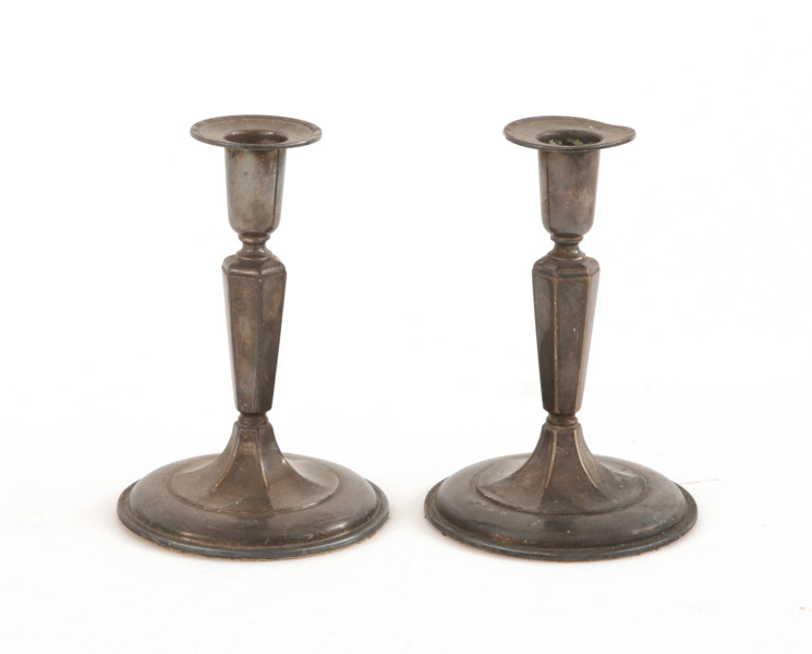 Ljusstakar ett par, silver, K&EC, 1958