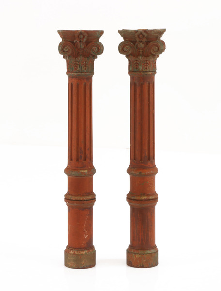 Dekorationsstolpar ett par, 18/1900-tal