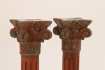 Dekorationsstolpar ett par, 18/1900-tal