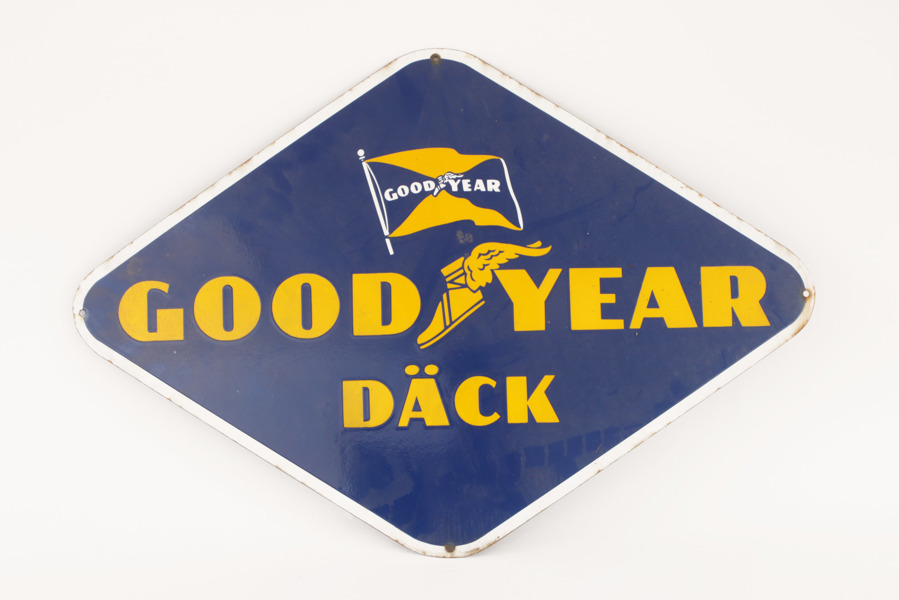 Reklamskylt, Goodyear, 1950/60-tal