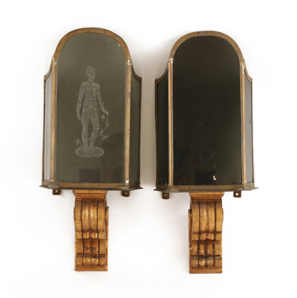 Vägglampetter ett par, 1900-talets första hälft