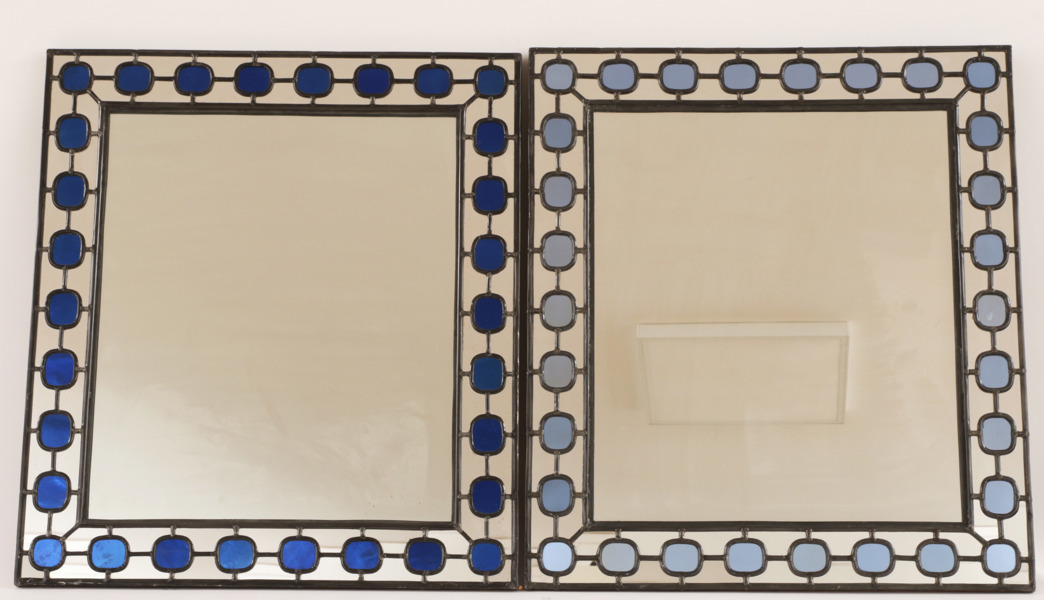 Speglar ett par, Älvsjö Glasmästeri och ramaffär, 1900-talets första hälft