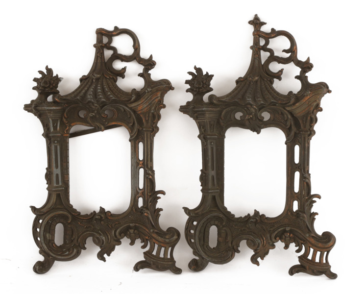 Fotoramar ett par, nyrokoko, 1800-talets slut