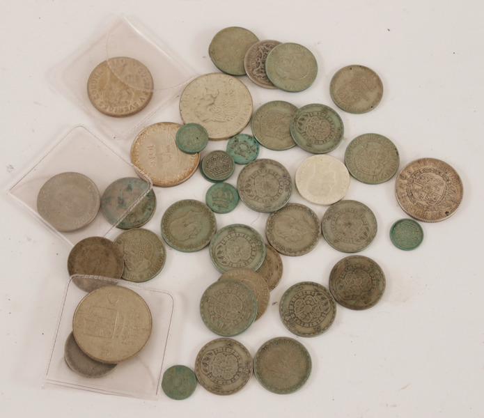 Parti svenska silvermynt