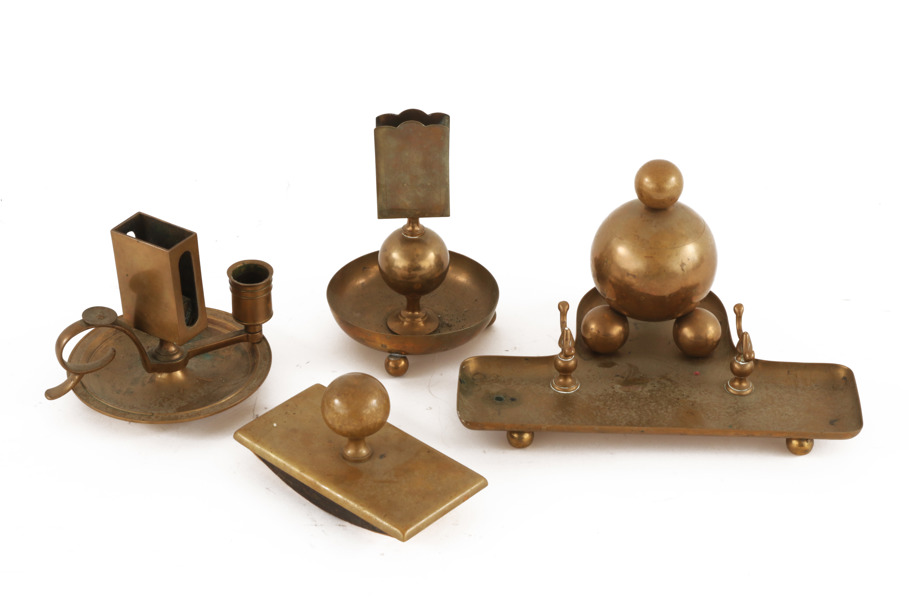 Mässing 4 delar, Gusum samt Skultuna