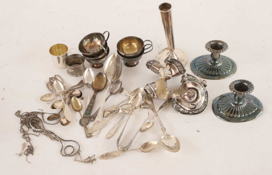 Parti silverföremål