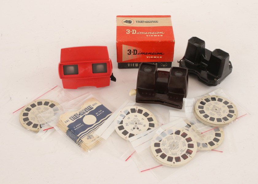 Viewmaster 3st med bilder, bl.a. Disney