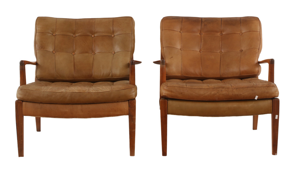 Fåtöljer ett par, "Löven", Arne Norell, Aneby, 1960-tal