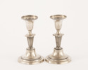 Ljusstakar ett par, silver, sengustavianska, 1825