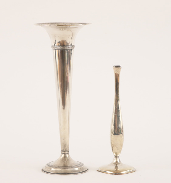 Vaser 2st, silver, 1900-tal