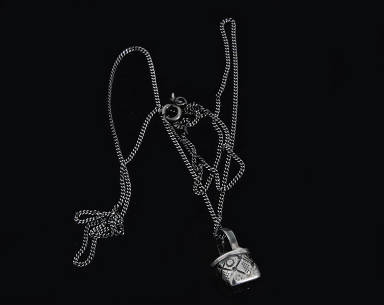 Halsband med hänge, sterlingsilver, Karin Ferner, Falun