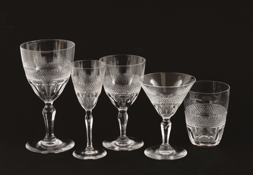 Glasservisdelar, "Rio", Edward Hald för Orrefors