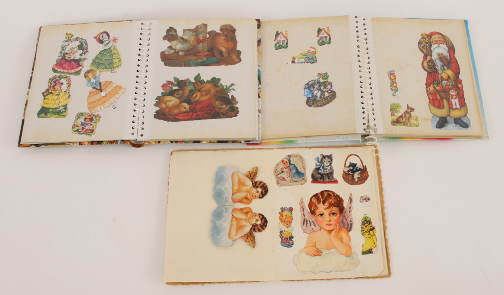 Album med bokmärken 3st, bl.a. omkring 1900-talets mitt