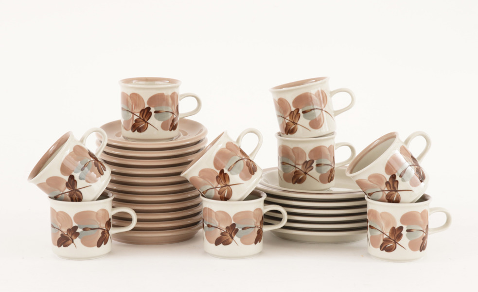 Kaffeservisdelar, "Koralli", Ulla Procopé för Arabia