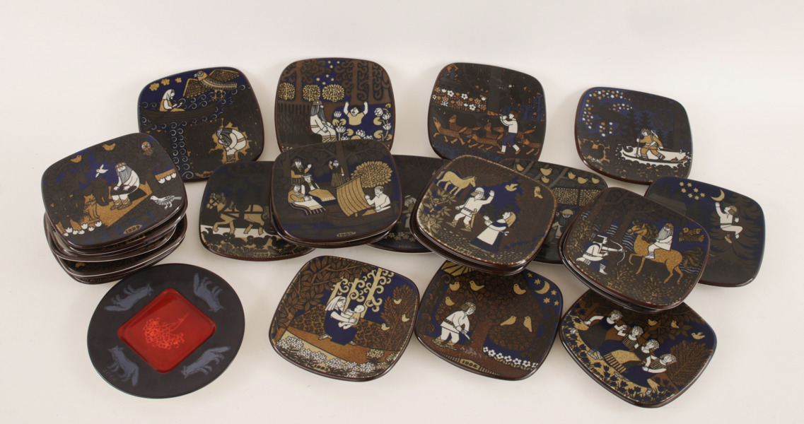 Samlartallrikar 25st, Arabia, Finland