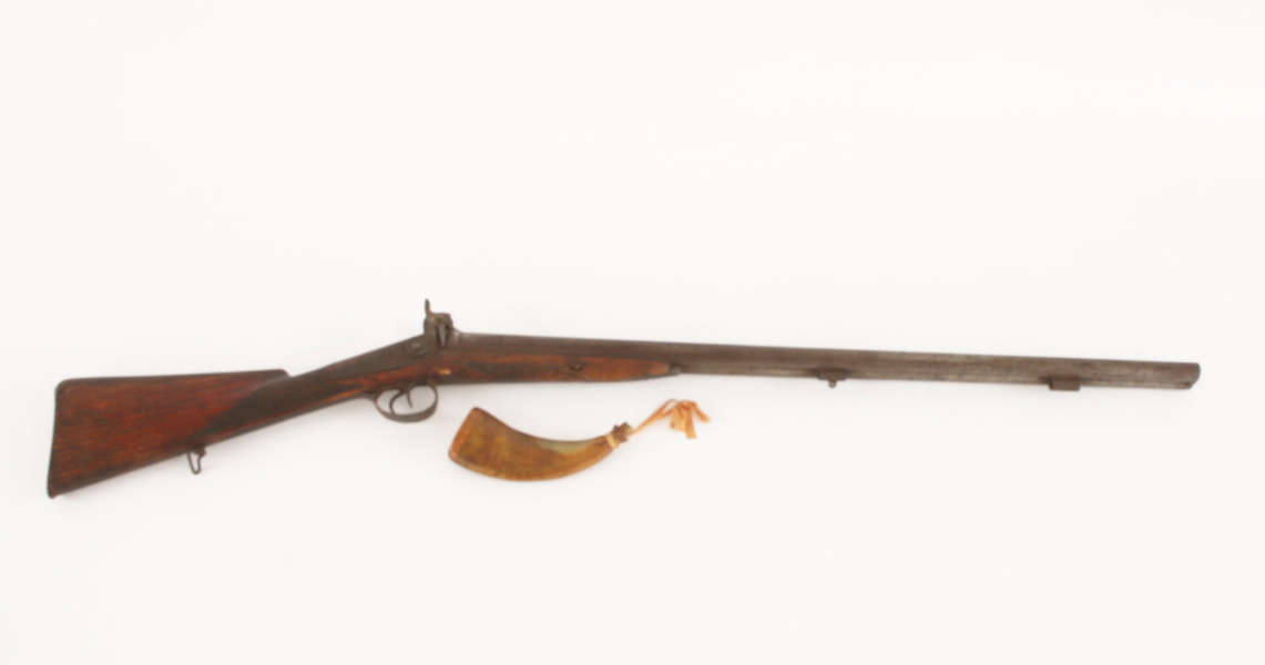 Dubbelpipigt slaglåsgevär, 1800-tal