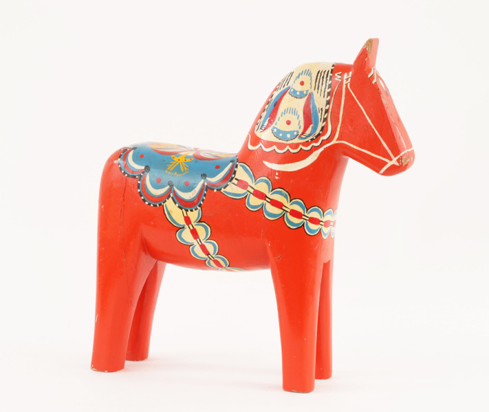 Stor dalahäst, daterad 1962