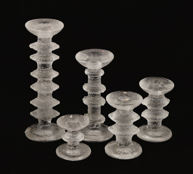 Ljusstakar 5st, "Festivo", Timo Sarpaneva för Iittala