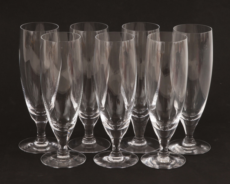 Ölglas 7st, "Chateau", Bertil Vallien för Kosta Boda