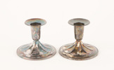 Ljusstakar ett par, silver, 1900-tal
