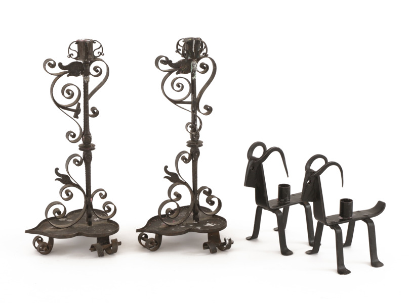 Ljusstakar 2 par, 1900-tal