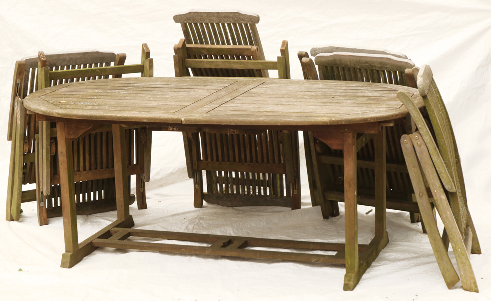 Trädgårdsmöbel 8 delar, 19/2000-tal