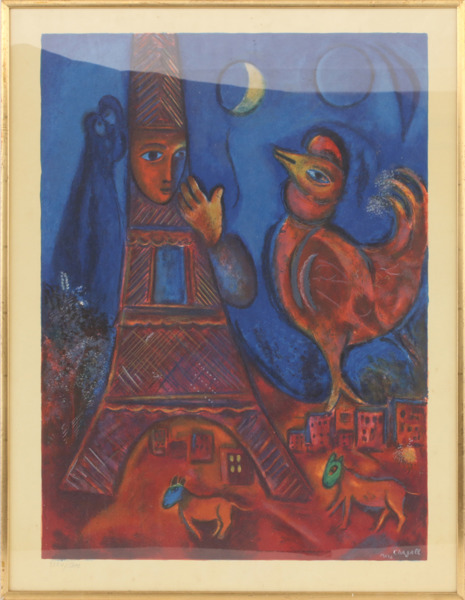 Grafiskt blad efter Chagall