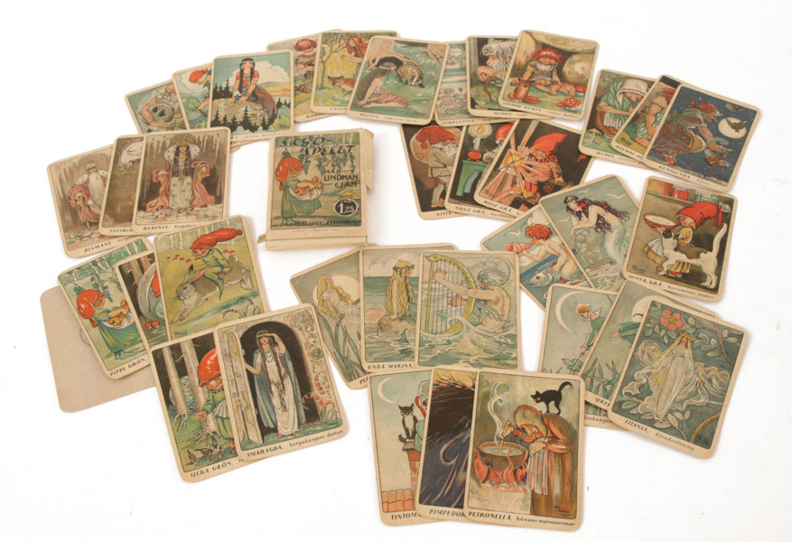 Kortspel, "Sagospelet", Maj Lindman