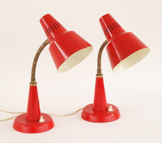 Bordslampor ett par, Gemi, 1900-talets andra hälft