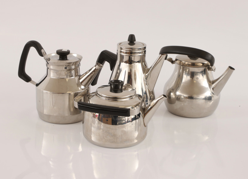 Kaffekannor 4st, bl.a. Gunnar Cyrén, Sigurd Persson