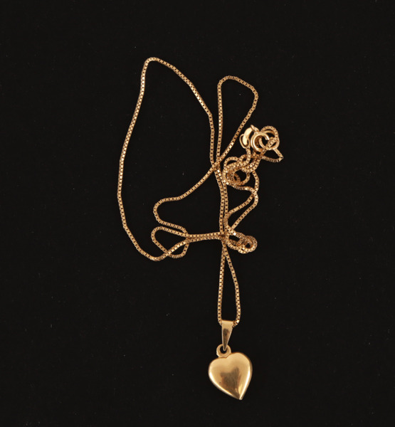 Halsband med hänge, 18k