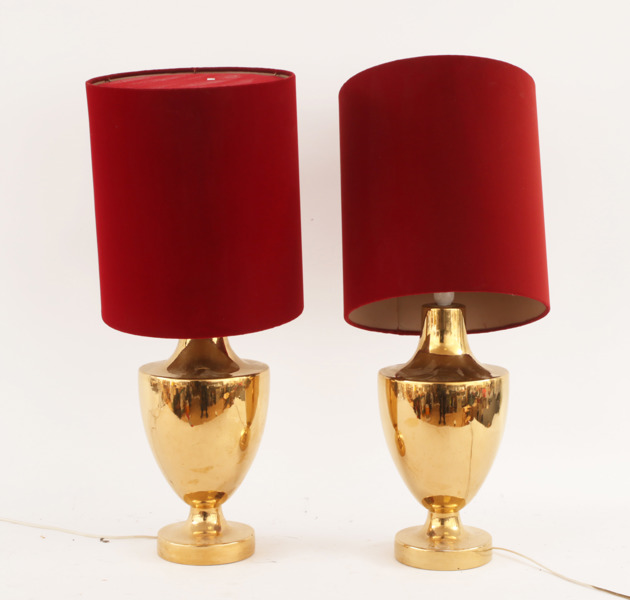 Bordslampor ett par, 1900-talets andra hälft