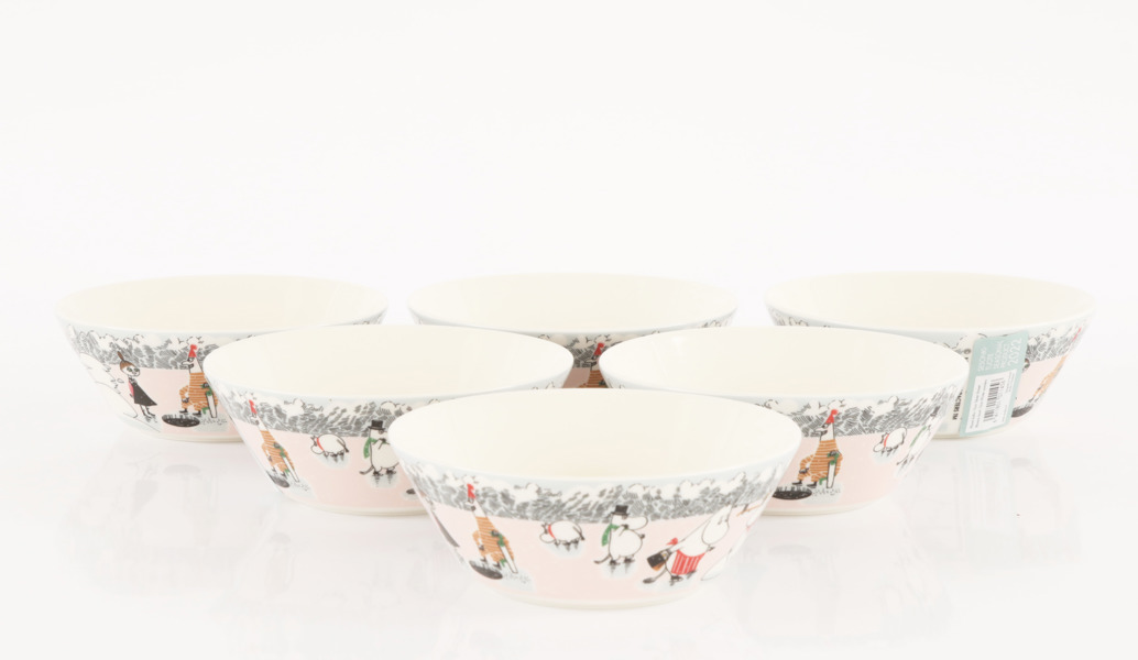 Skålar 6st, "Mumin", Arabia, 2022